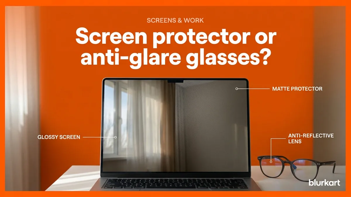 Anti-glare screen protectors or anti-glare glasses?