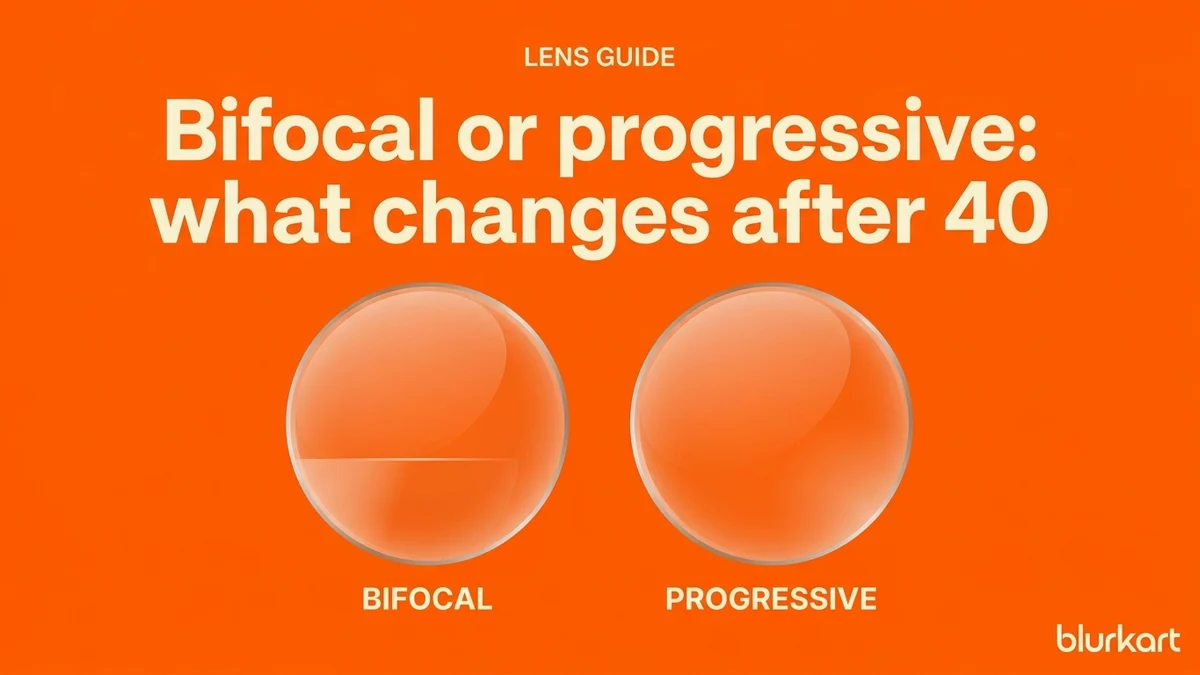 Bifocal or progressive: what changes after 40