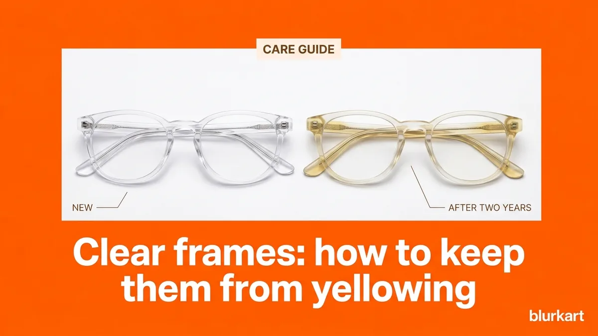 Clear frames: how to keep them from yellowing