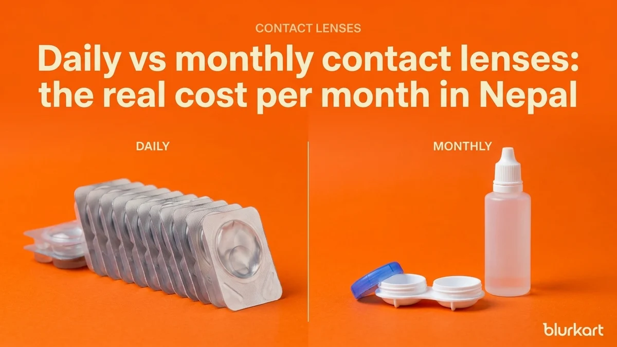 Daily vs monthly contact lenses: the real cost per month in Nepal