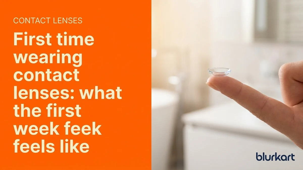 First time wearing contact lenses: what the first week feels like