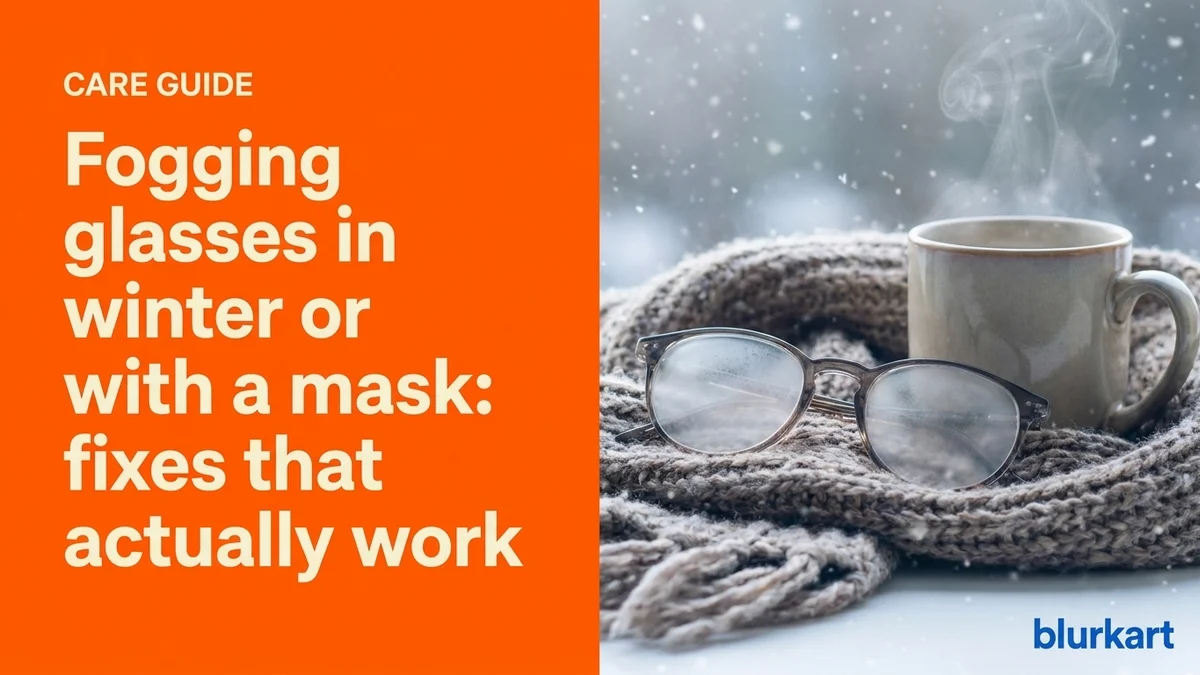 Fogging glasses in winter or with a mask: fixes that actually work