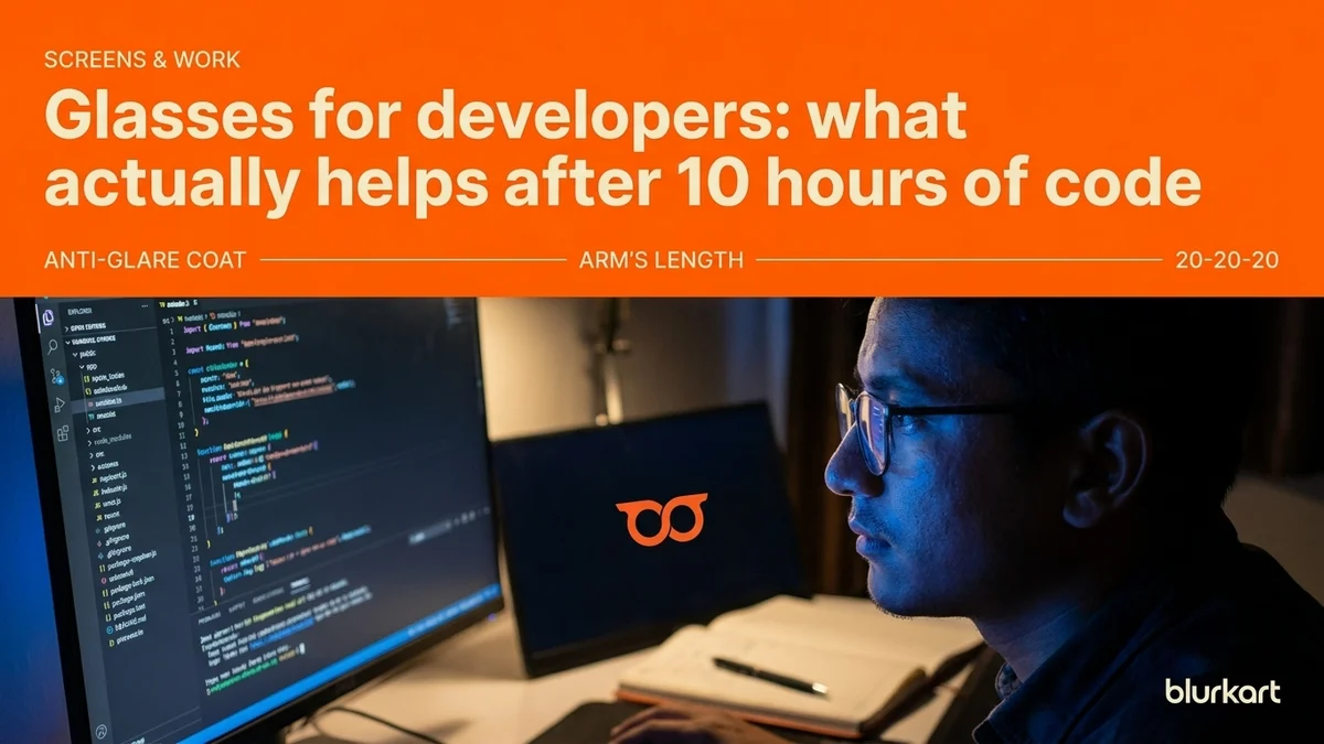 Glasses for developers: what actually helps after 10 hours of code