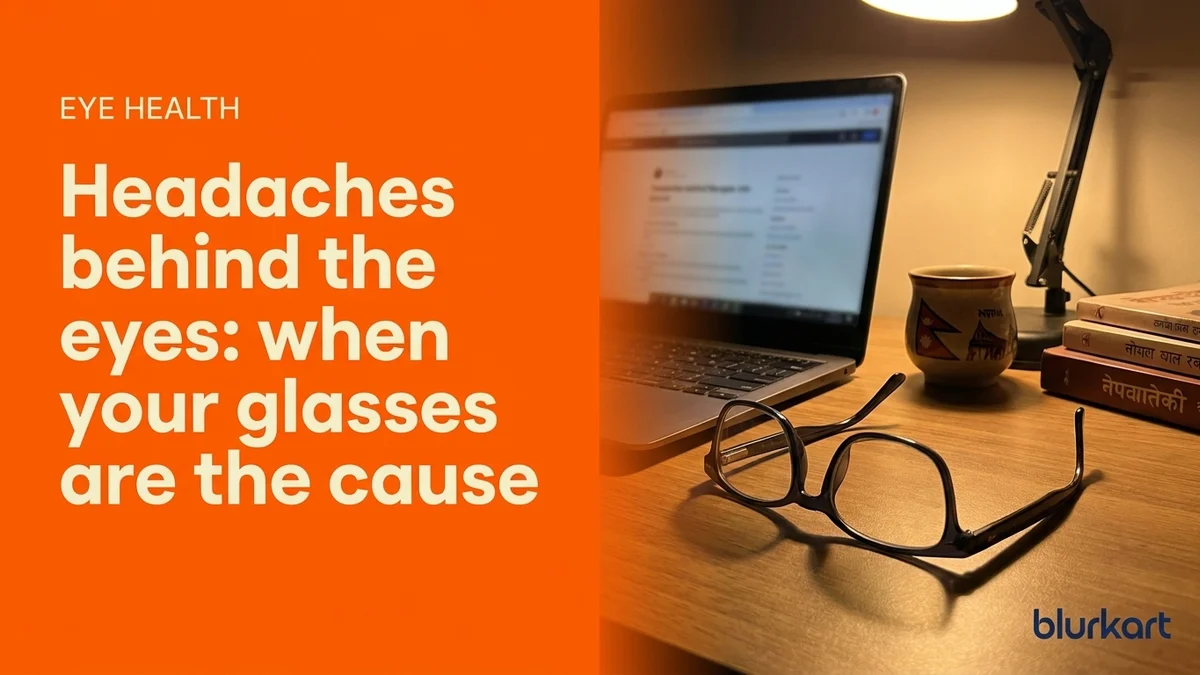 Headaches behind the eyes: when your glasses are the cause