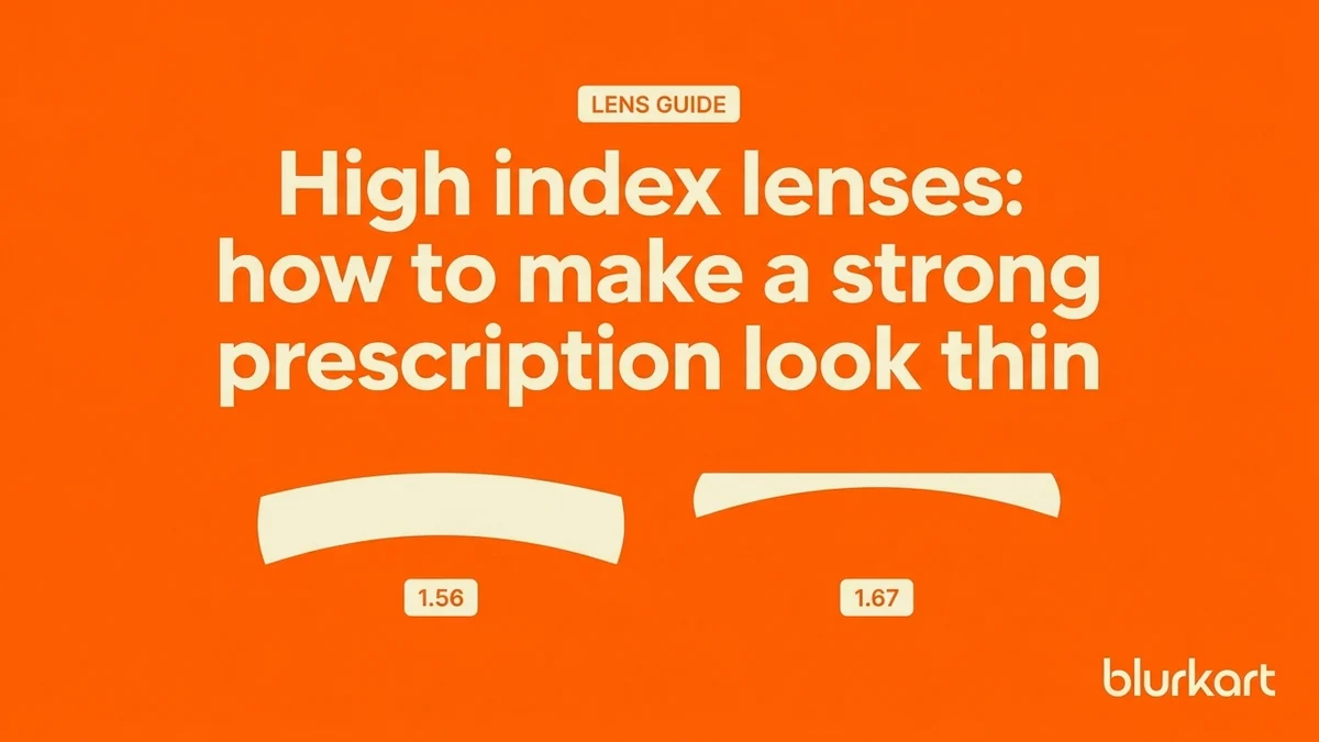 High index lenses: how to make a strong prescription look thin