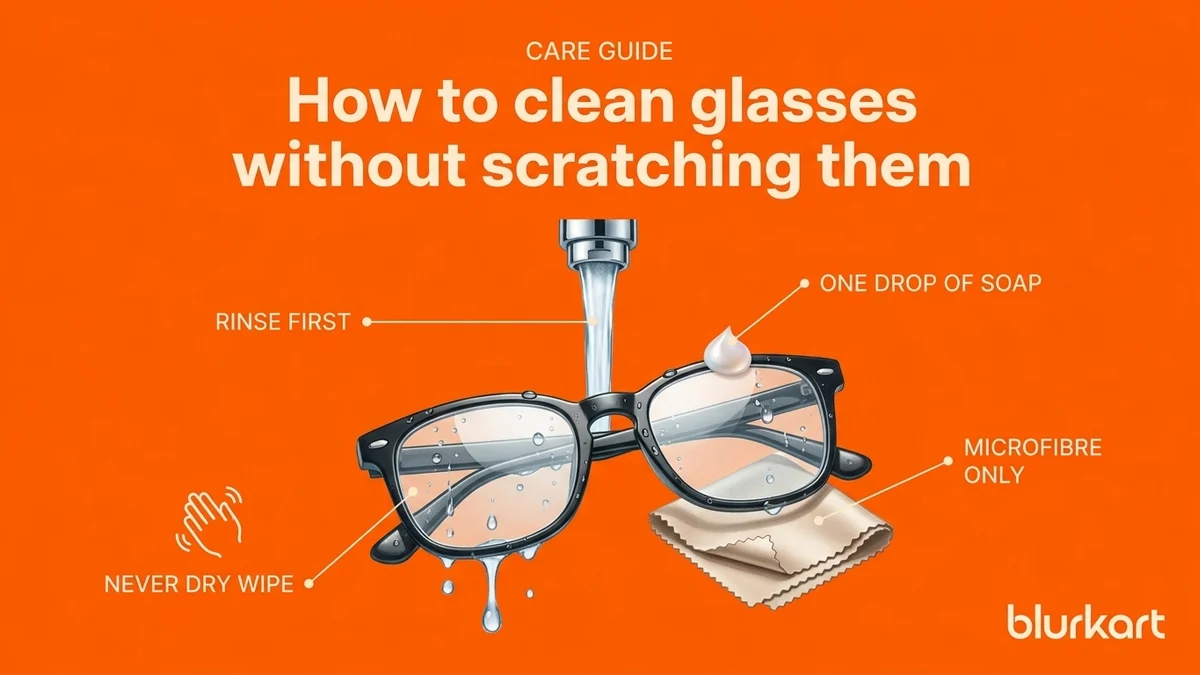 How to clean glasses without scratching them