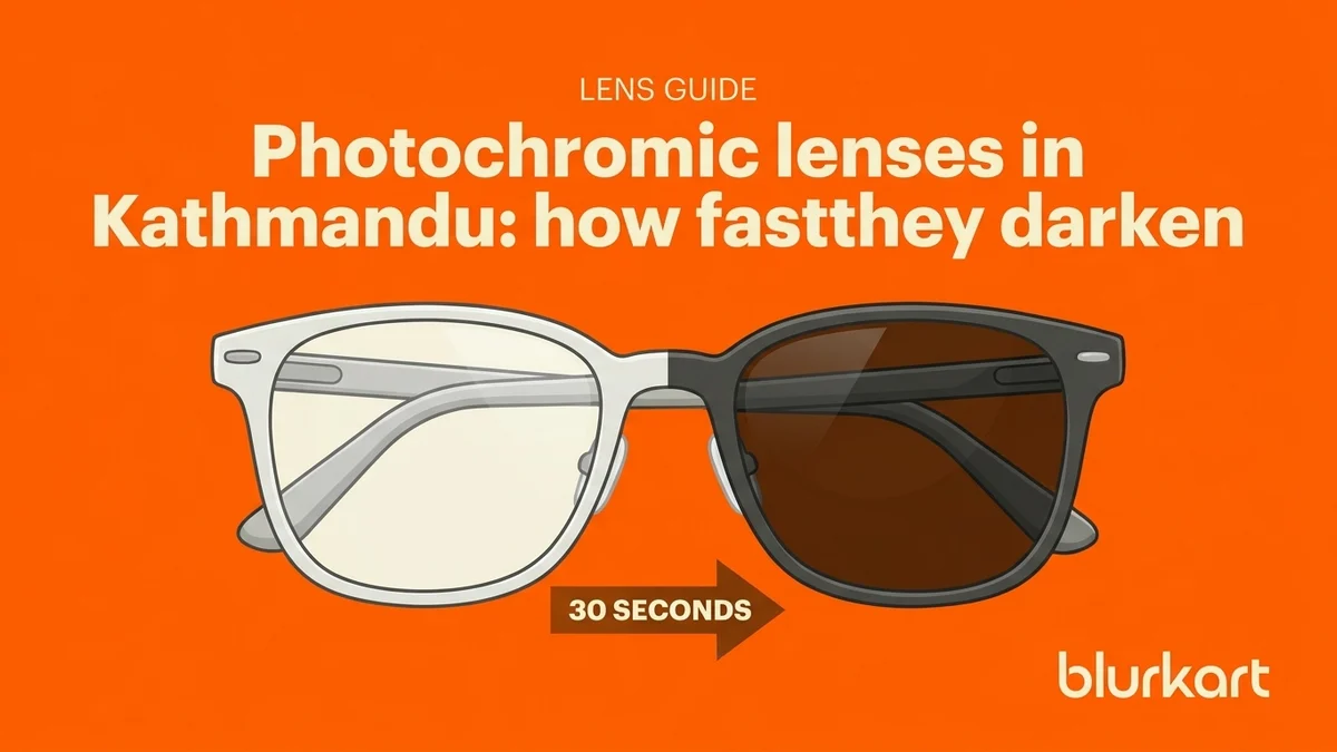 Photochromic lenses in Kathmandu: how fast they darken