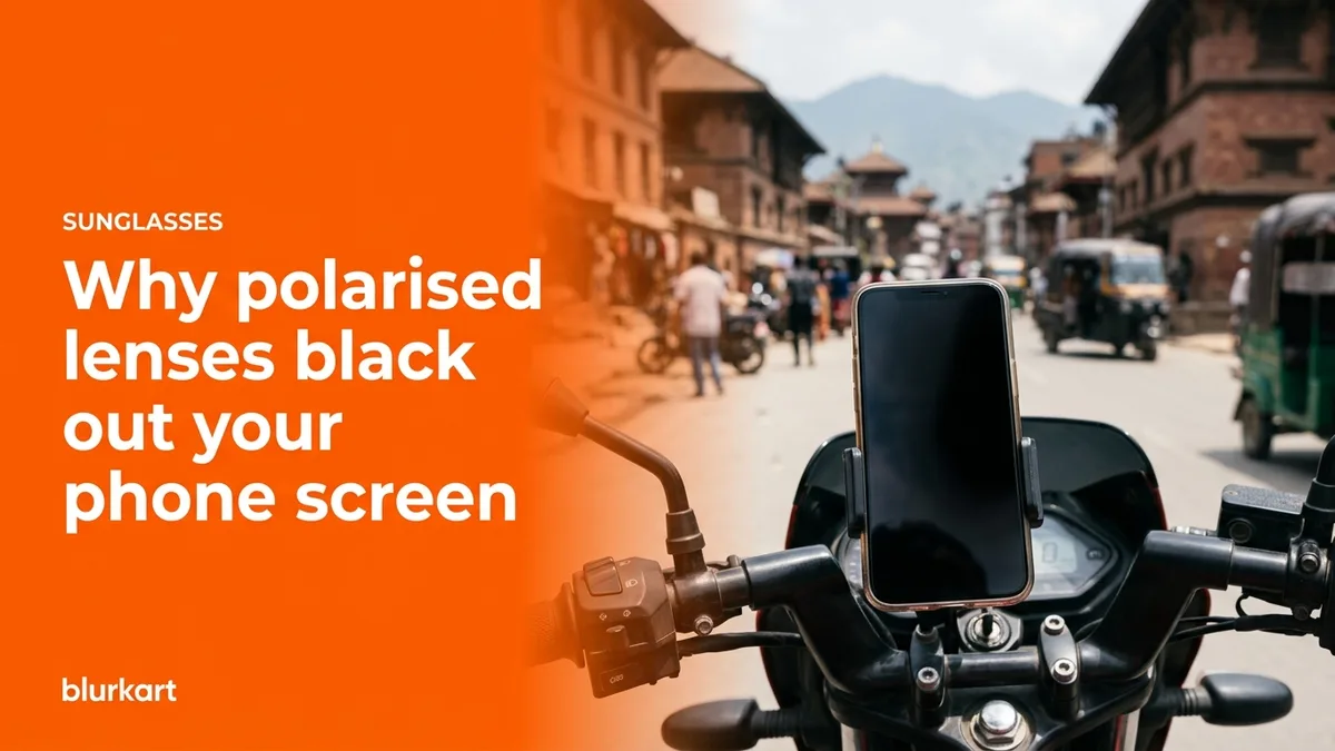 Polarised lenses and phone screens: why the display goes black