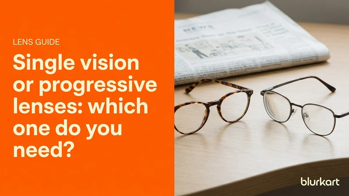 Single vision or progressive lenses: which one do you need?