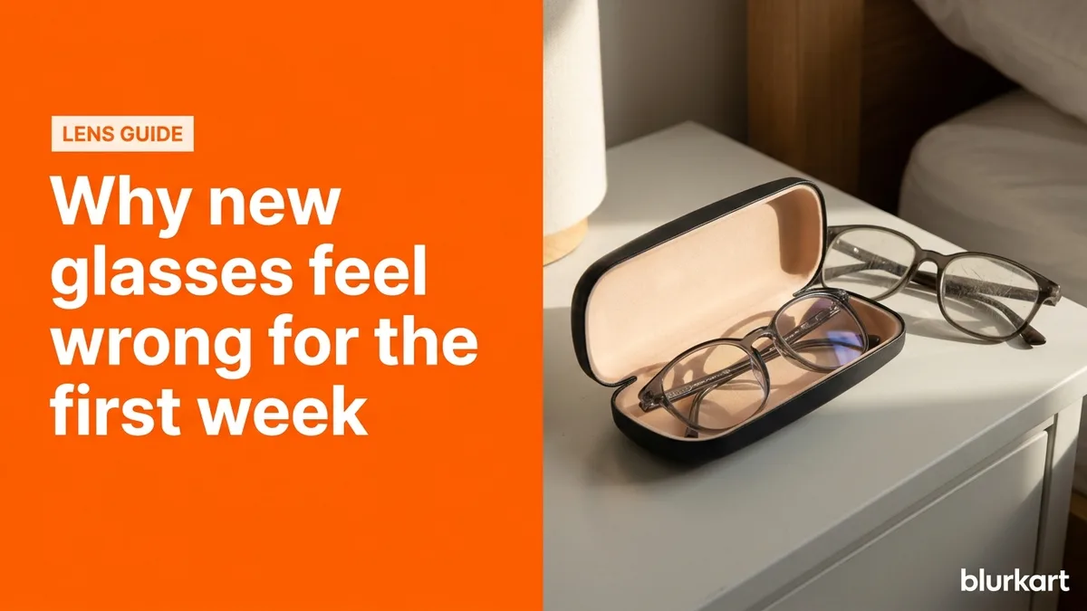 Why new glasses feel wrong for the first week