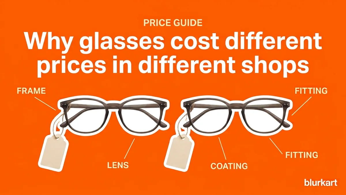 Why glasses cost different prices in different shops