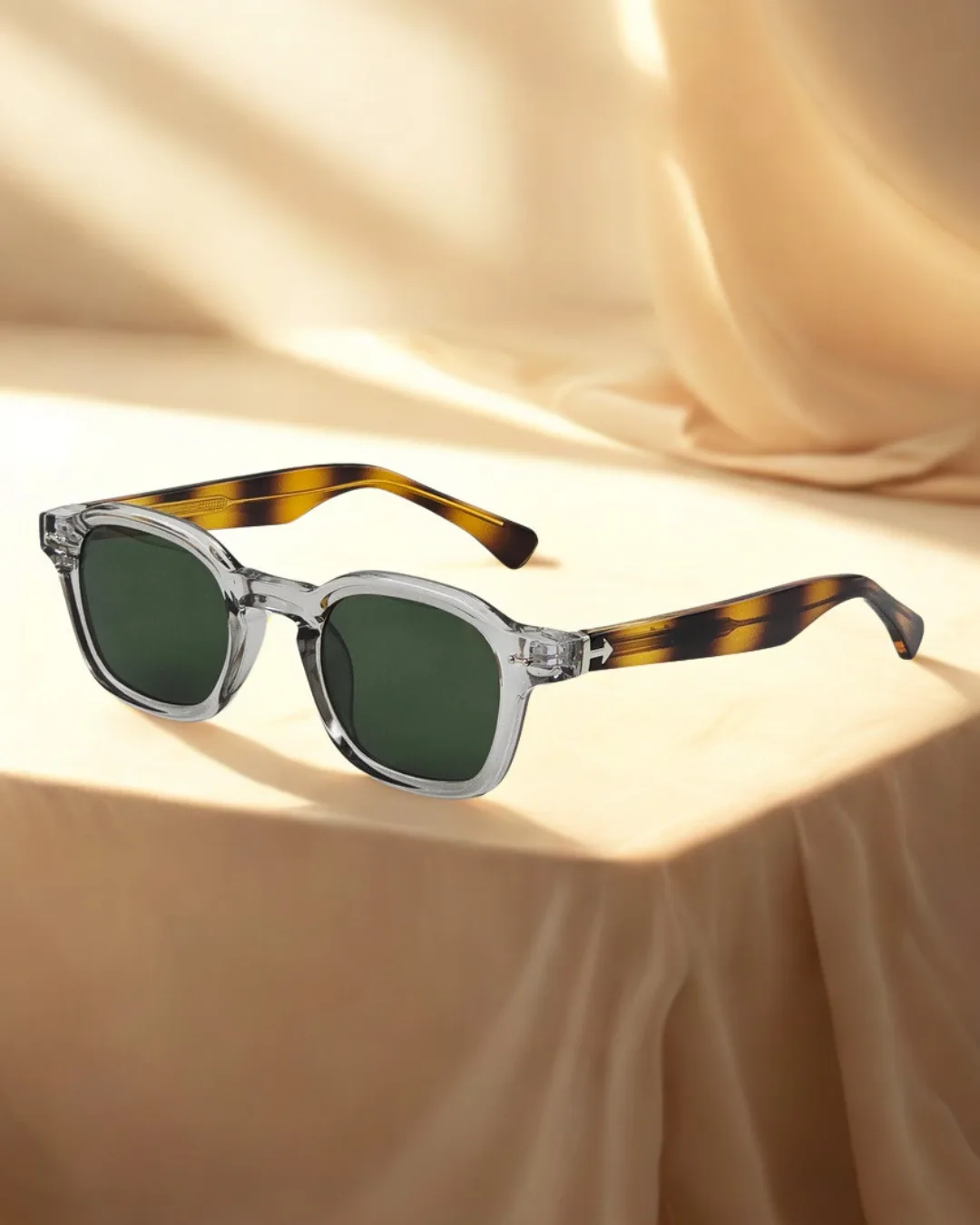 Trending Square Mixed Acetate Sunglasses – UV400 Protection view 2