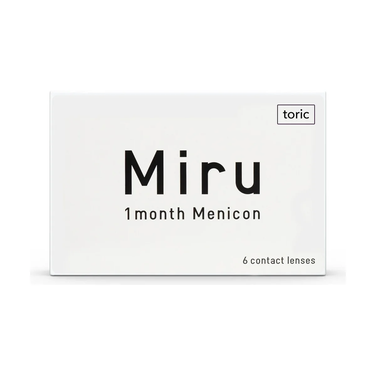 Menicon Miru 1month Toric Monthly Contact Lenses - 6 Lens Pack