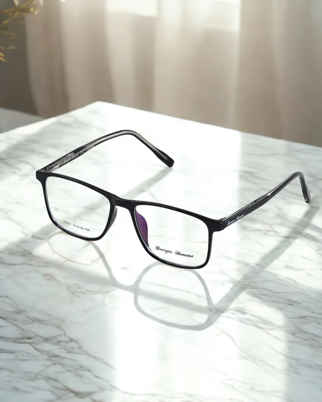 Blurkart Premium Rectangle Prescription Frame – Lightweight Unisex Model view 3