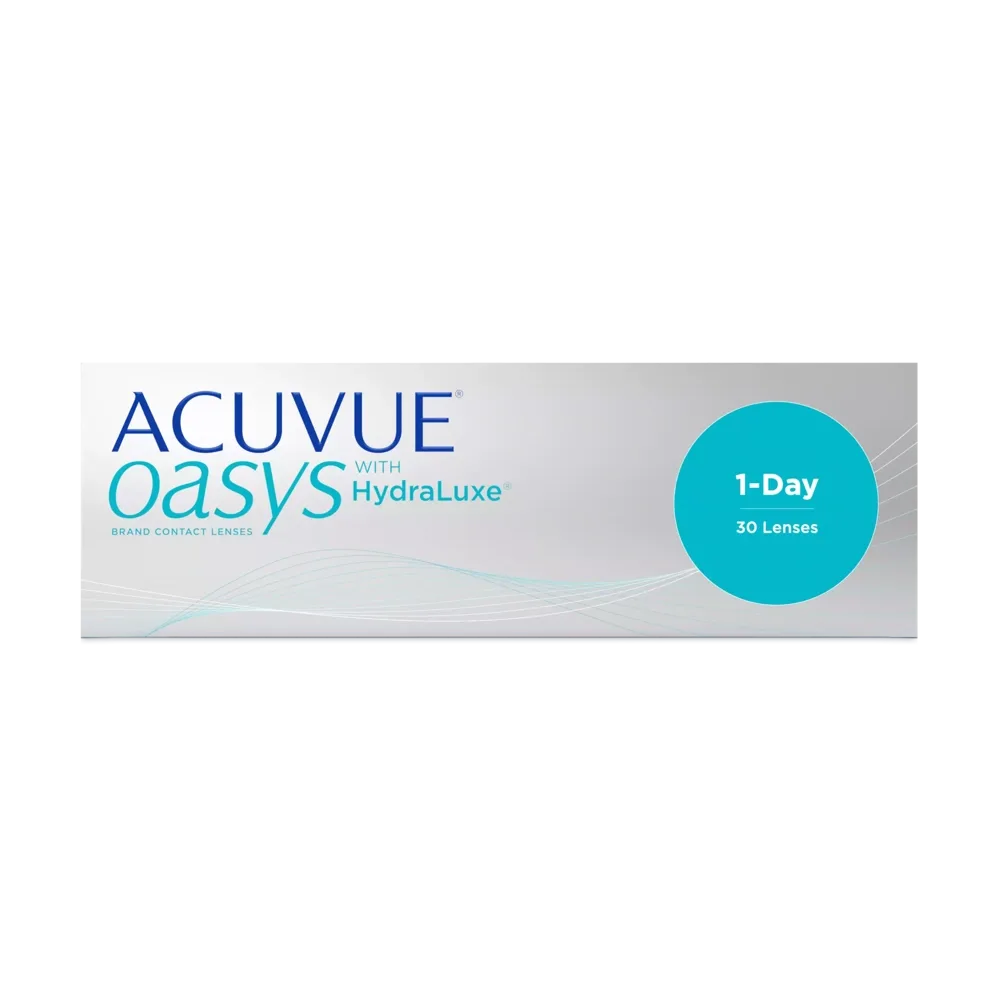 ACUVUE® OASYS 1-Day with HydraLuxe® Daily Contact Lenses – 30 Lens Pack