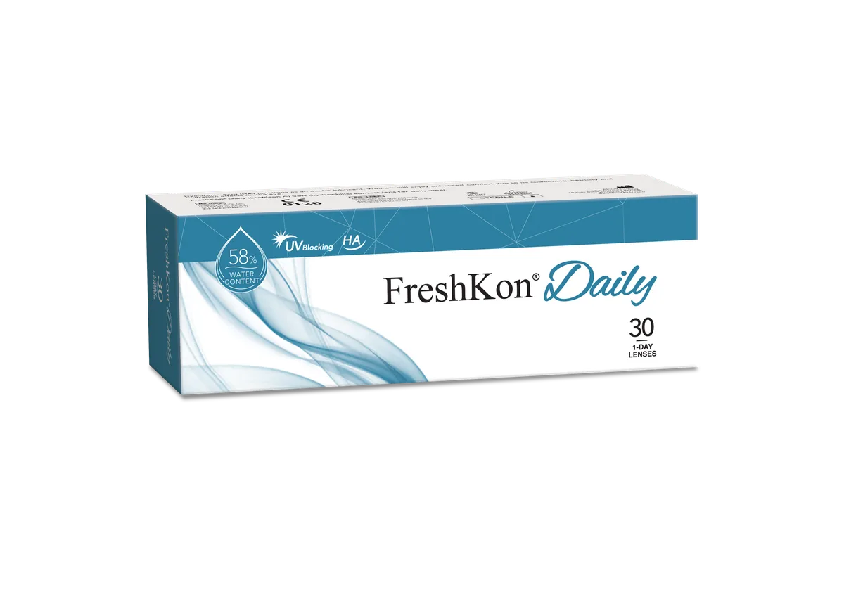 FreshKon Daily Clear Contact Lenses – 10 Lens Pack