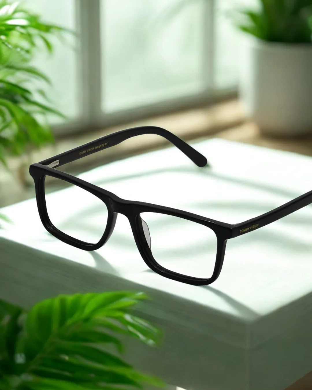 Matrix Rectangle Acetate Frame – Unisex Optical Eyeglasses