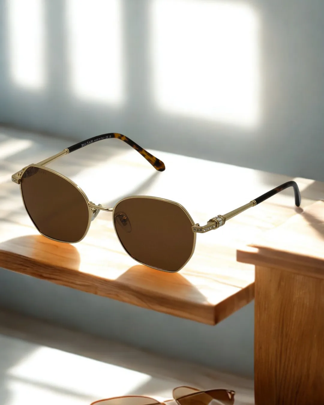 Prism Hexagon Metal Sunglasses view 2