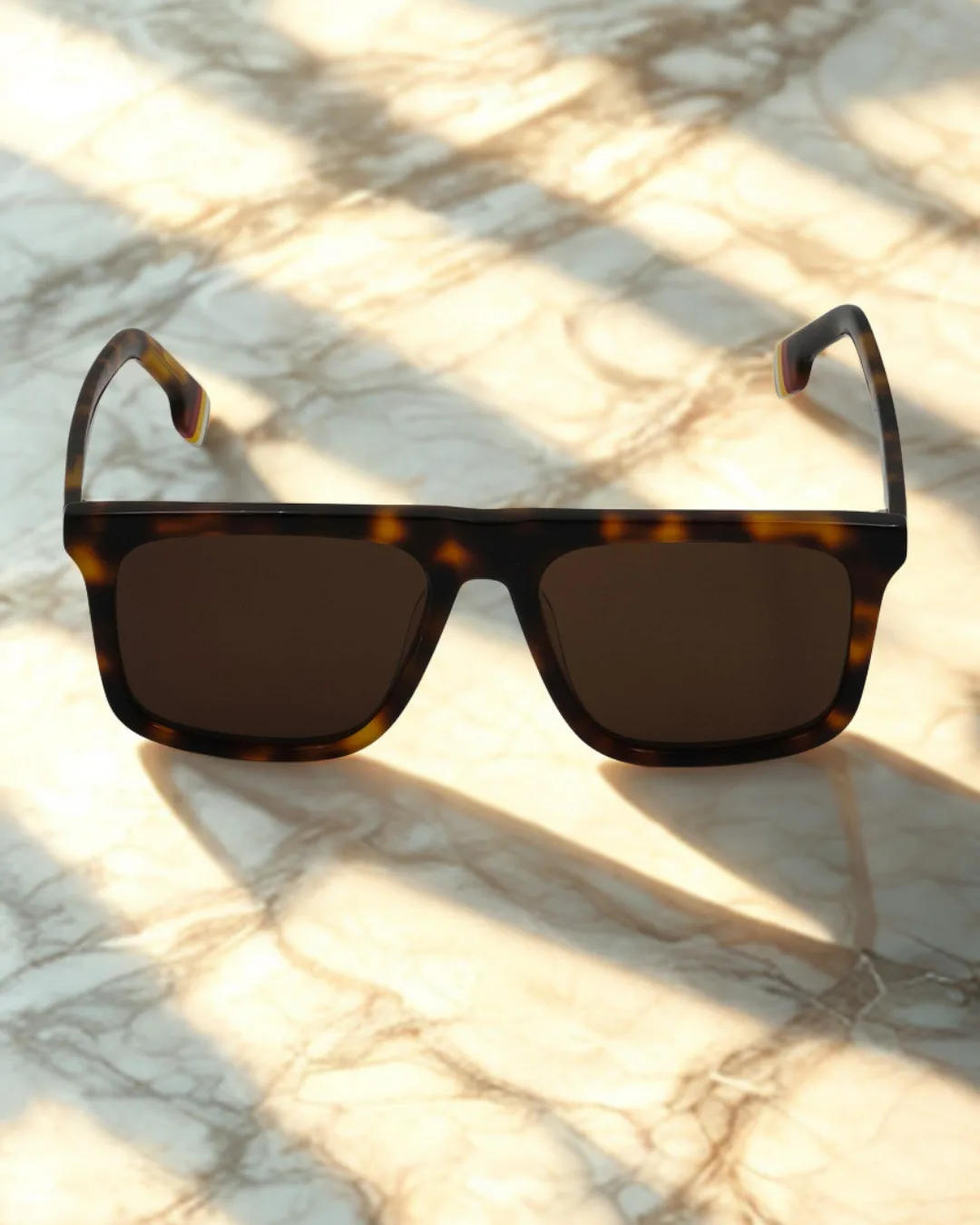 Panther Square Acetate Sunglasses view 3