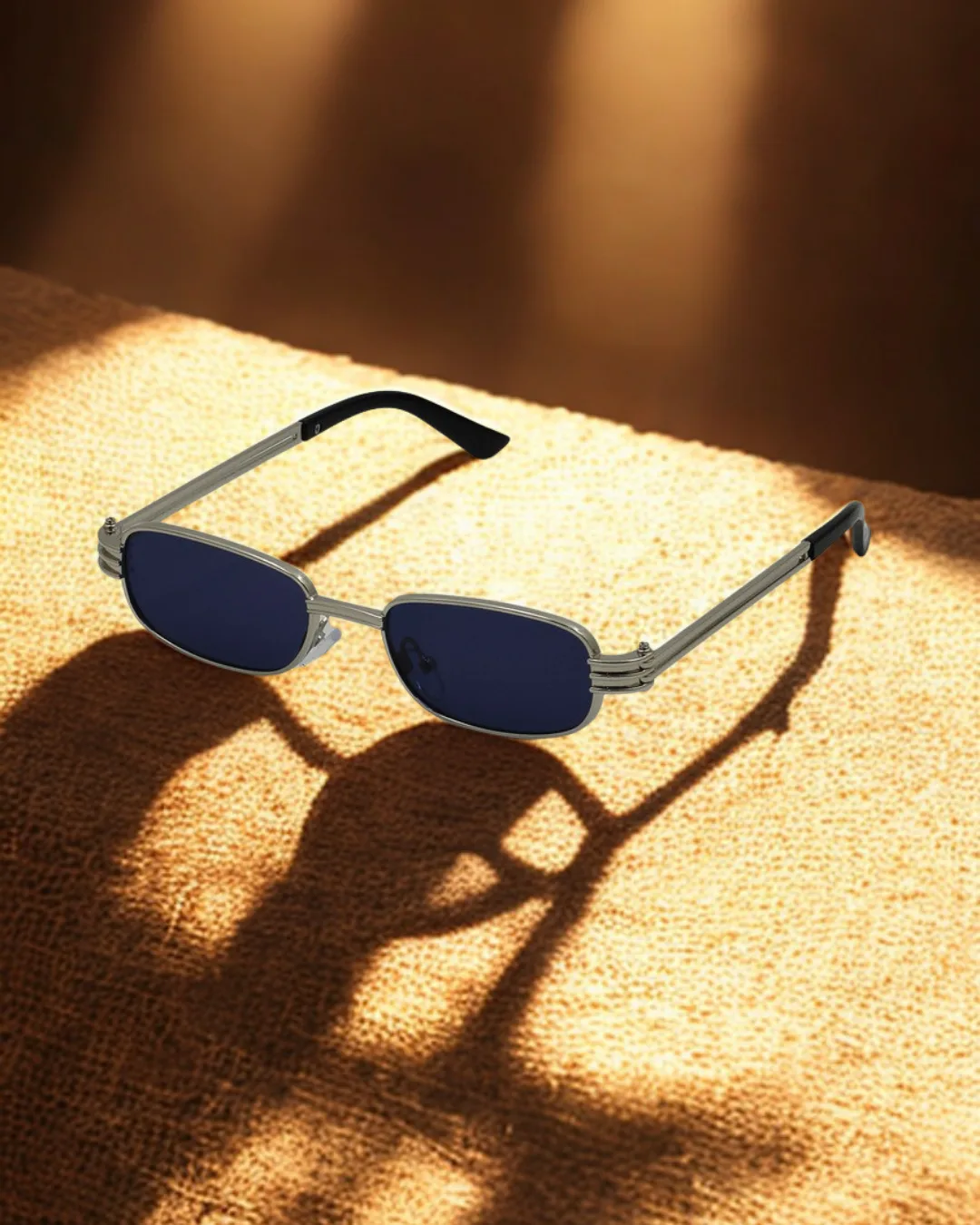 Prodigy Flat-Brow Rectangle Sunglasses view 2