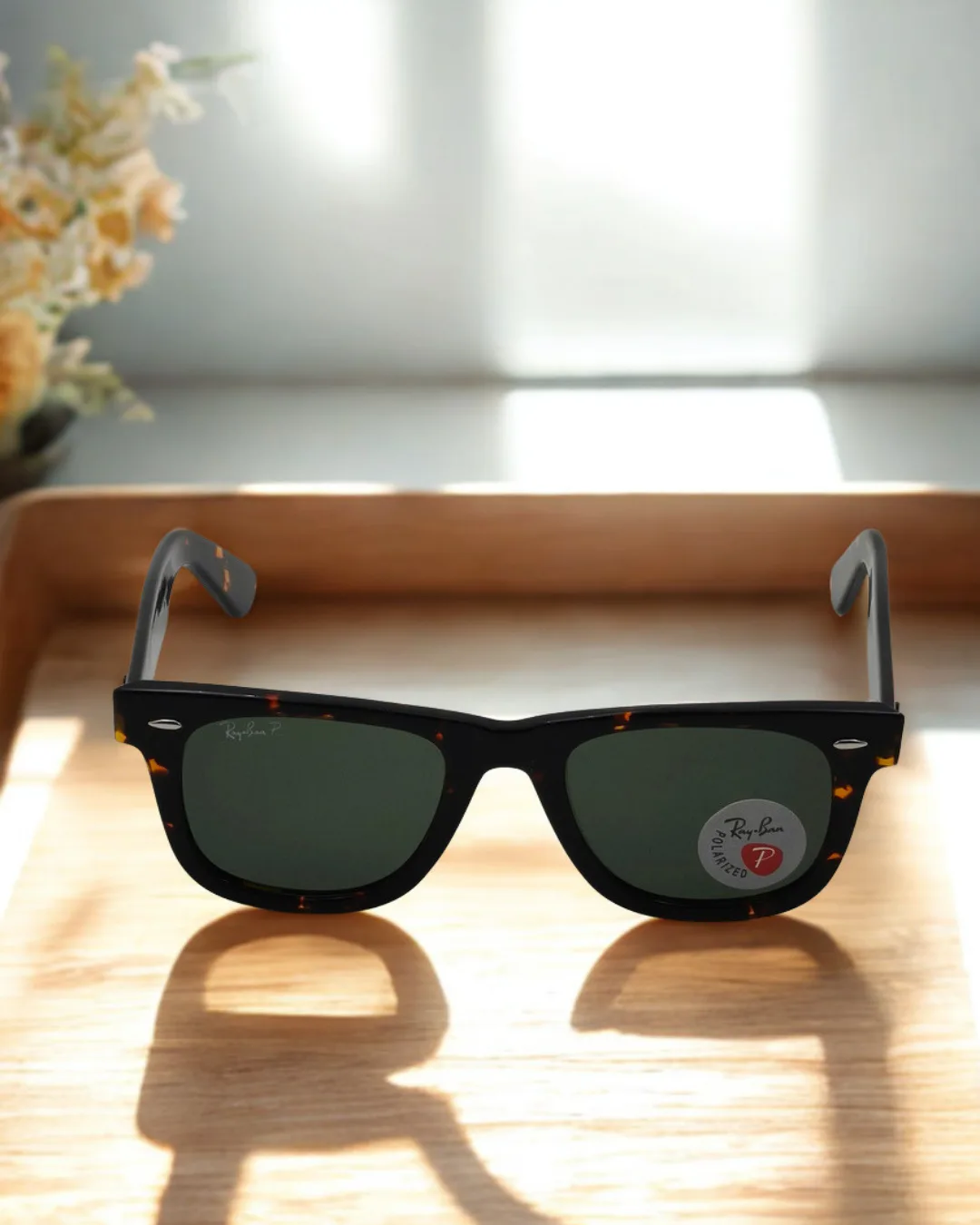 Nomad Polarized Wayfarer Sunglasses view 2