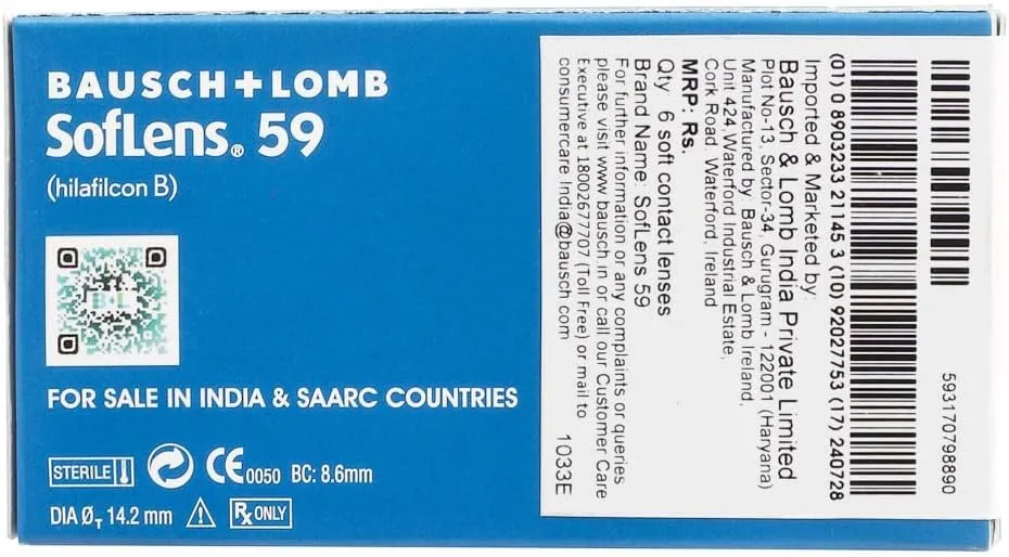 Bausch & Lomb SofLens 59 Contact Lenses – Pack of 6 view 4