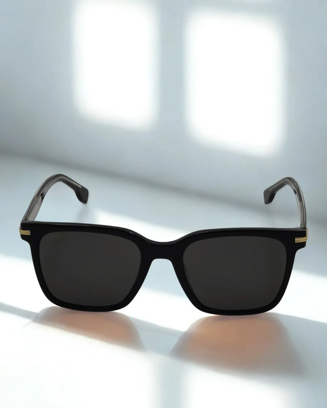 Obsidian Square Acetate Sunglasses view 2