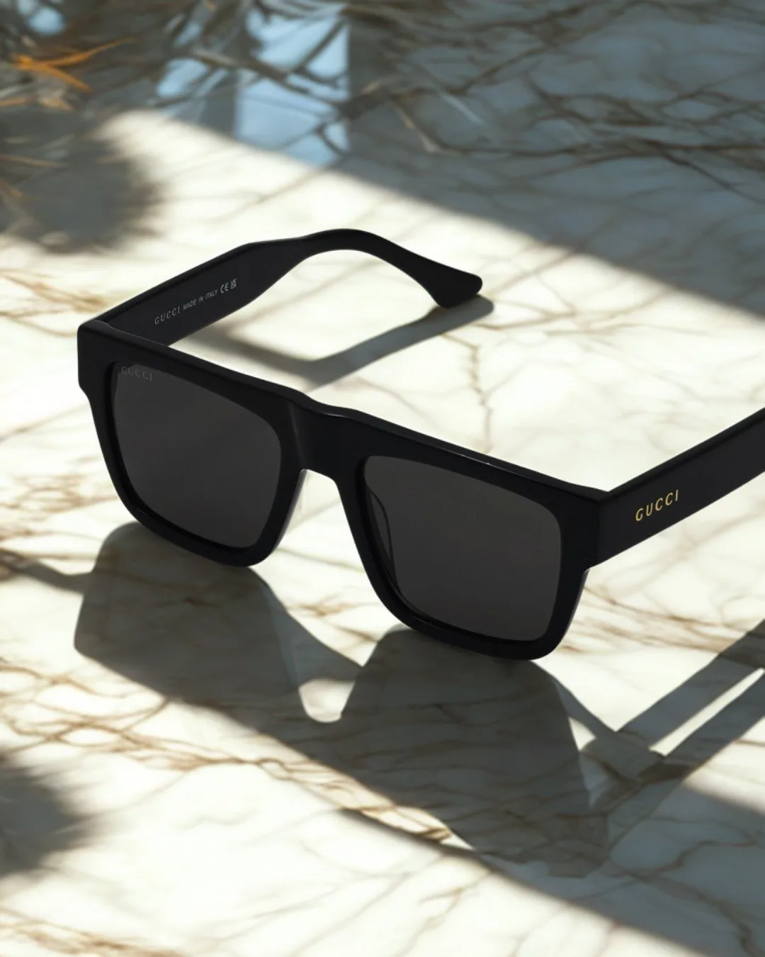 Obsidian Square Acetate Sunglasses