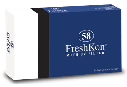 FreshKon C58 Monthly Clear Contact Lenses – 3 Lens Pack view 2