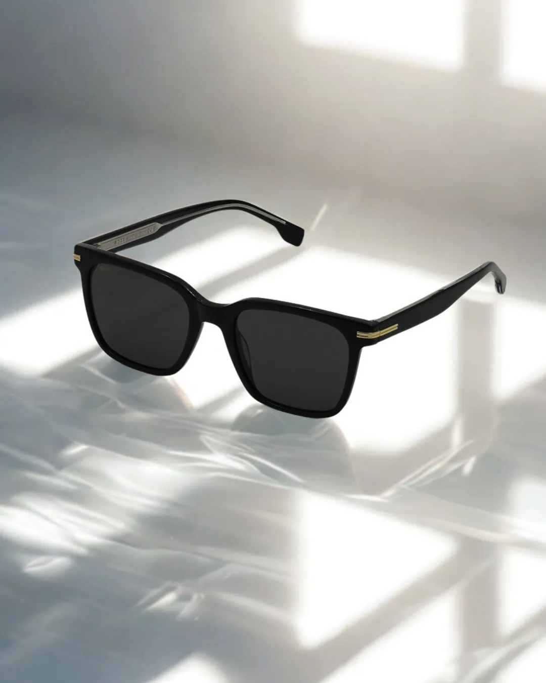 Obsidian Square Acetate Sunglasses view 3