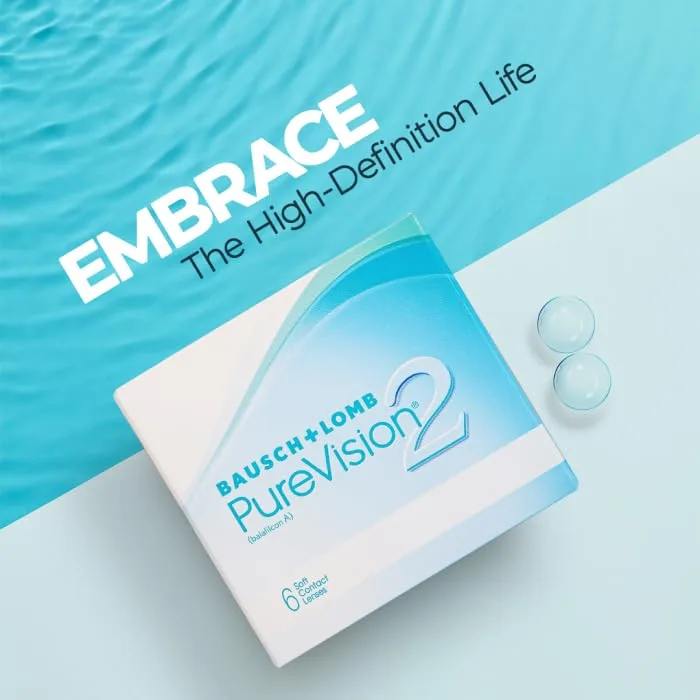 Bausch & Lomb PureVision2 Spherical Contact Lenses – Monthly Disposable Silicone Hydrogel view 3