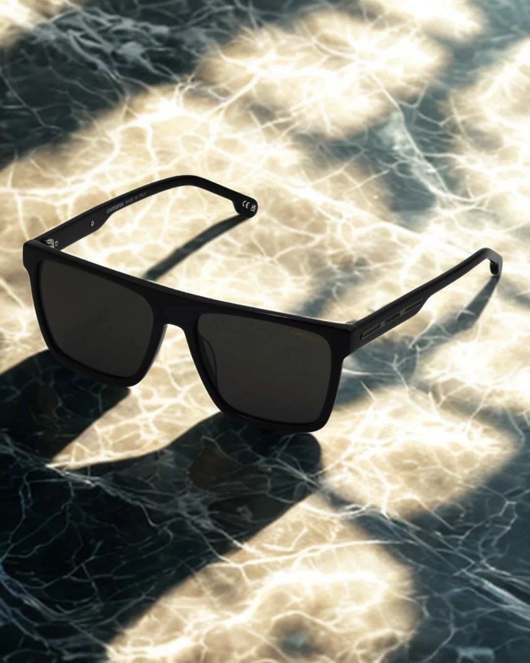 Obsidian Square Acetate Sunglasses view 2