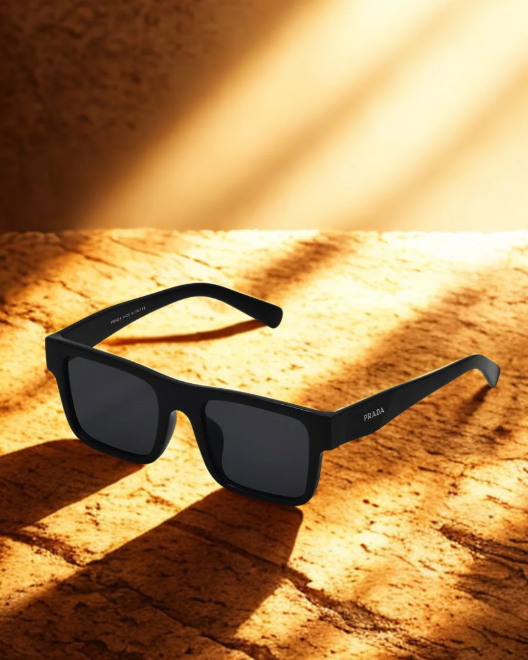 Stealth Square Acetate Sunglasses view 2