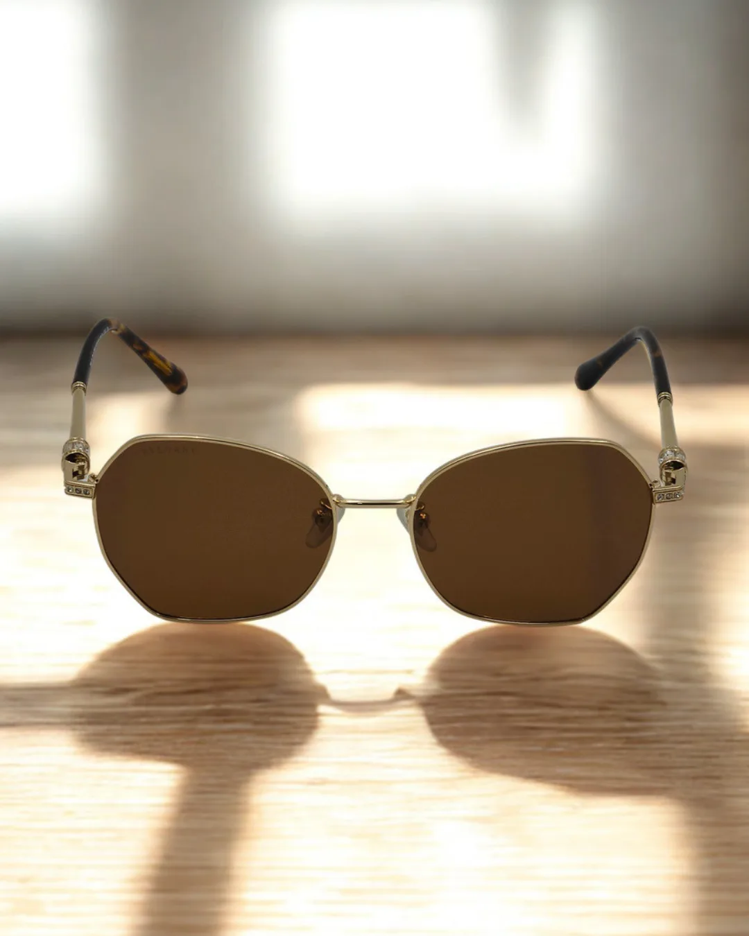 Prism Hexagon Metal Sunglasses view 3