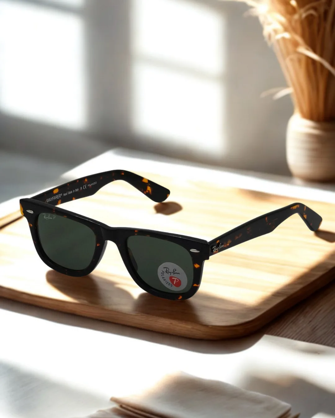 Nomad Polarized Wayfarer Sunglasses view 3