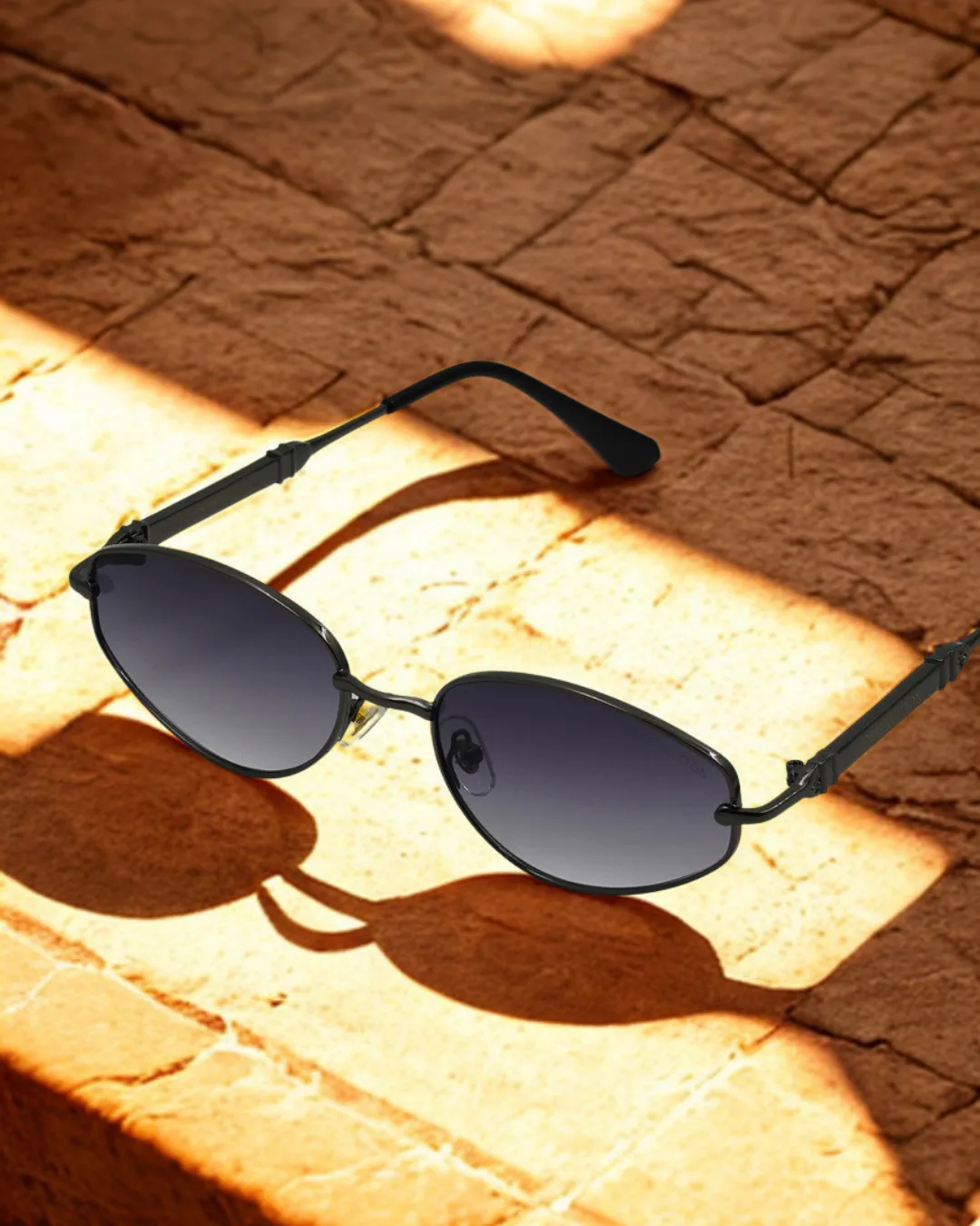 Luna Oval Acetate Sunglasses