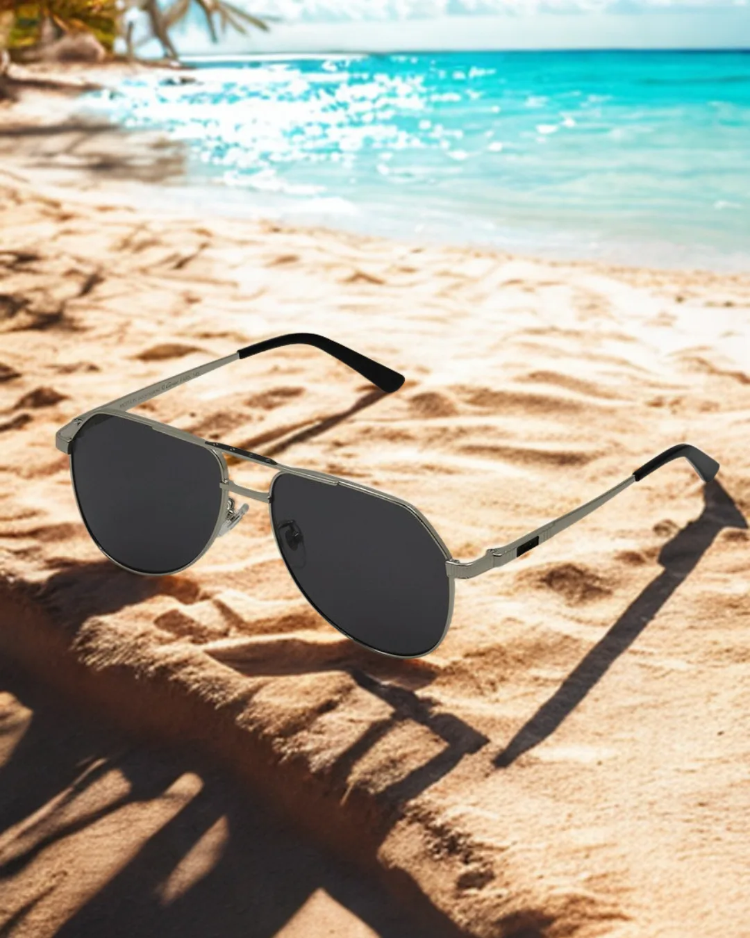 Aviator Classic Metal Sunglasses view 2