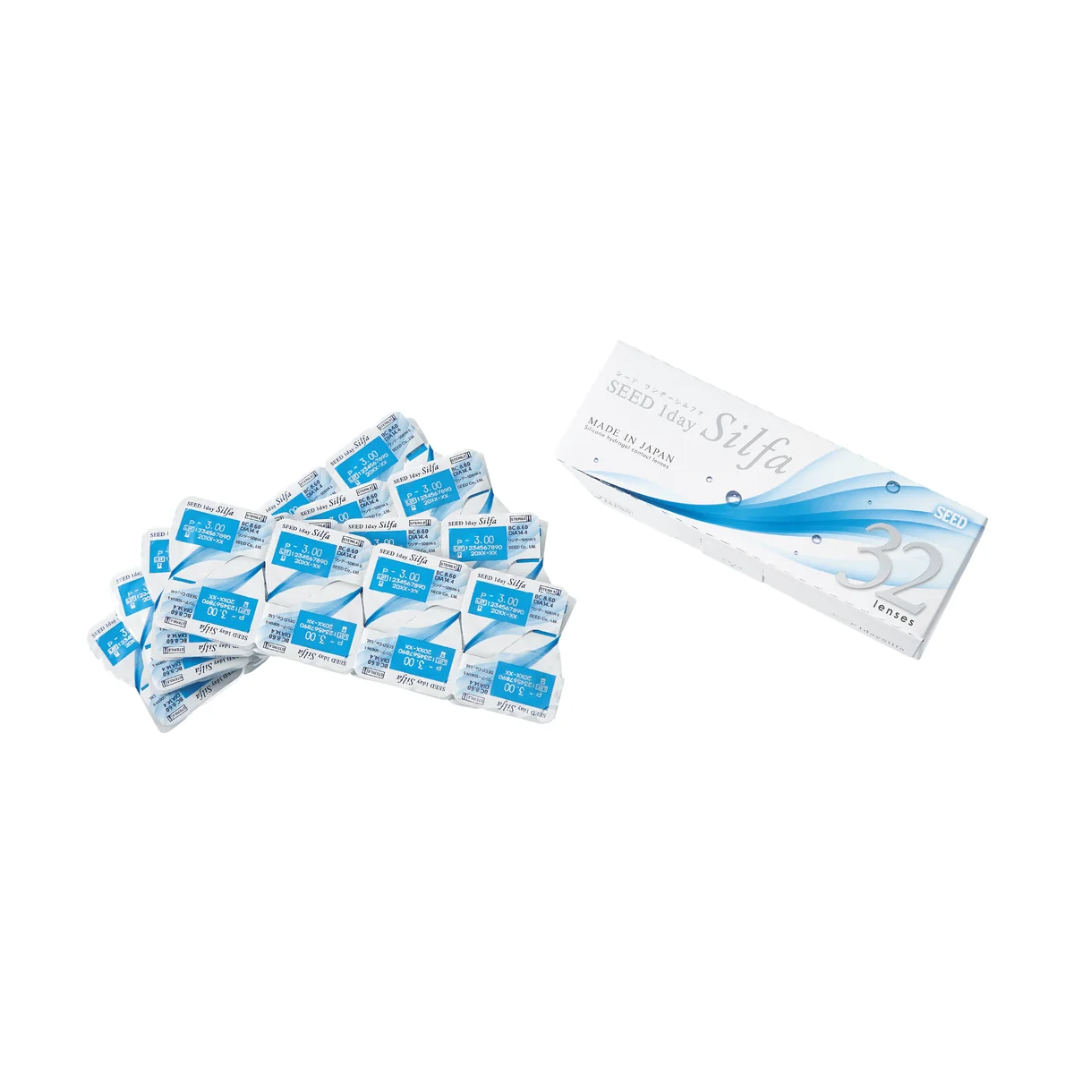 SEED 1day Silfa Silicone Hydrogel Daily Lenses - 32 Lens Pack view 2