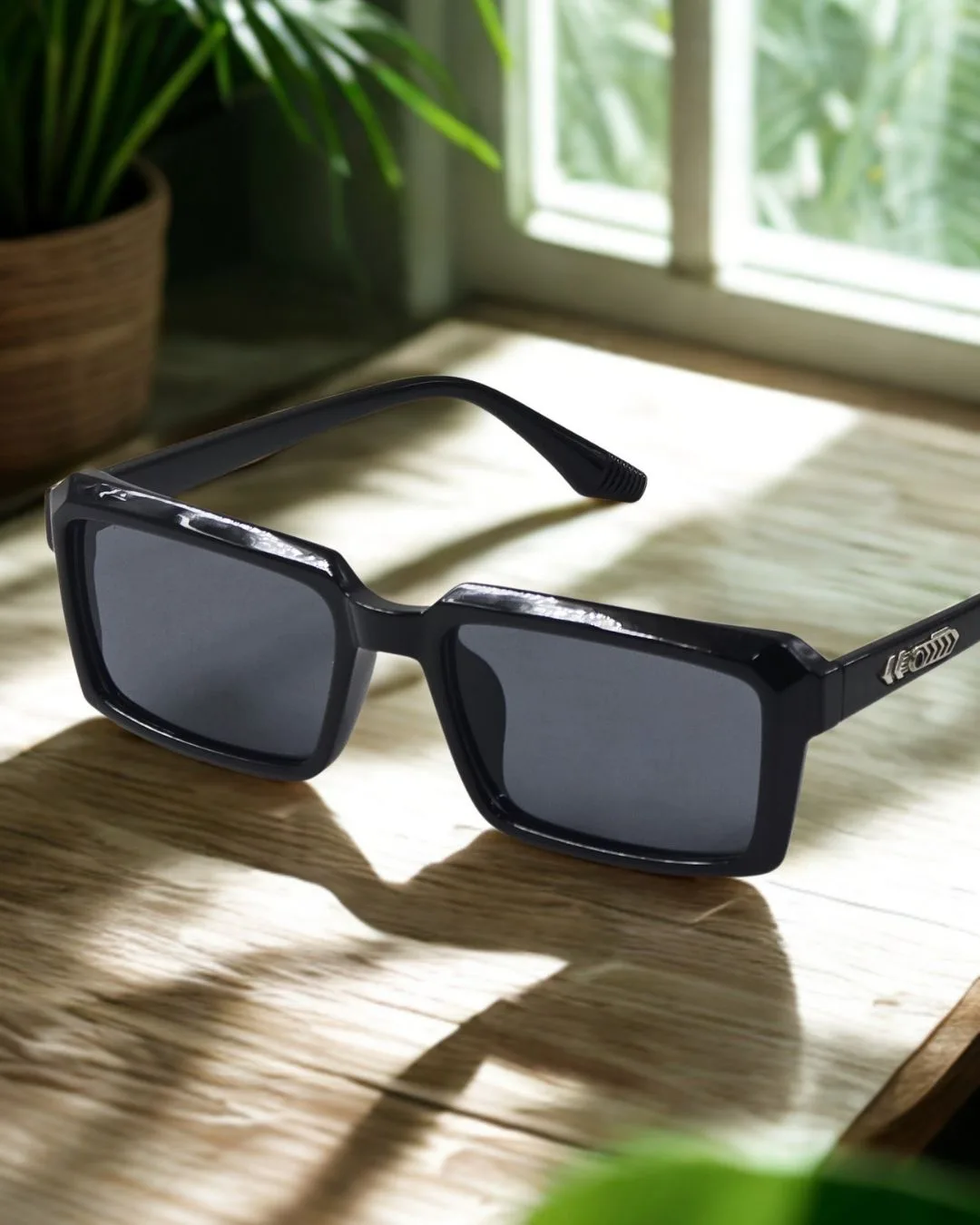 Blurkart Premium Square Acetate Sunglasses – Full UV Protection (Unisex) view 3
