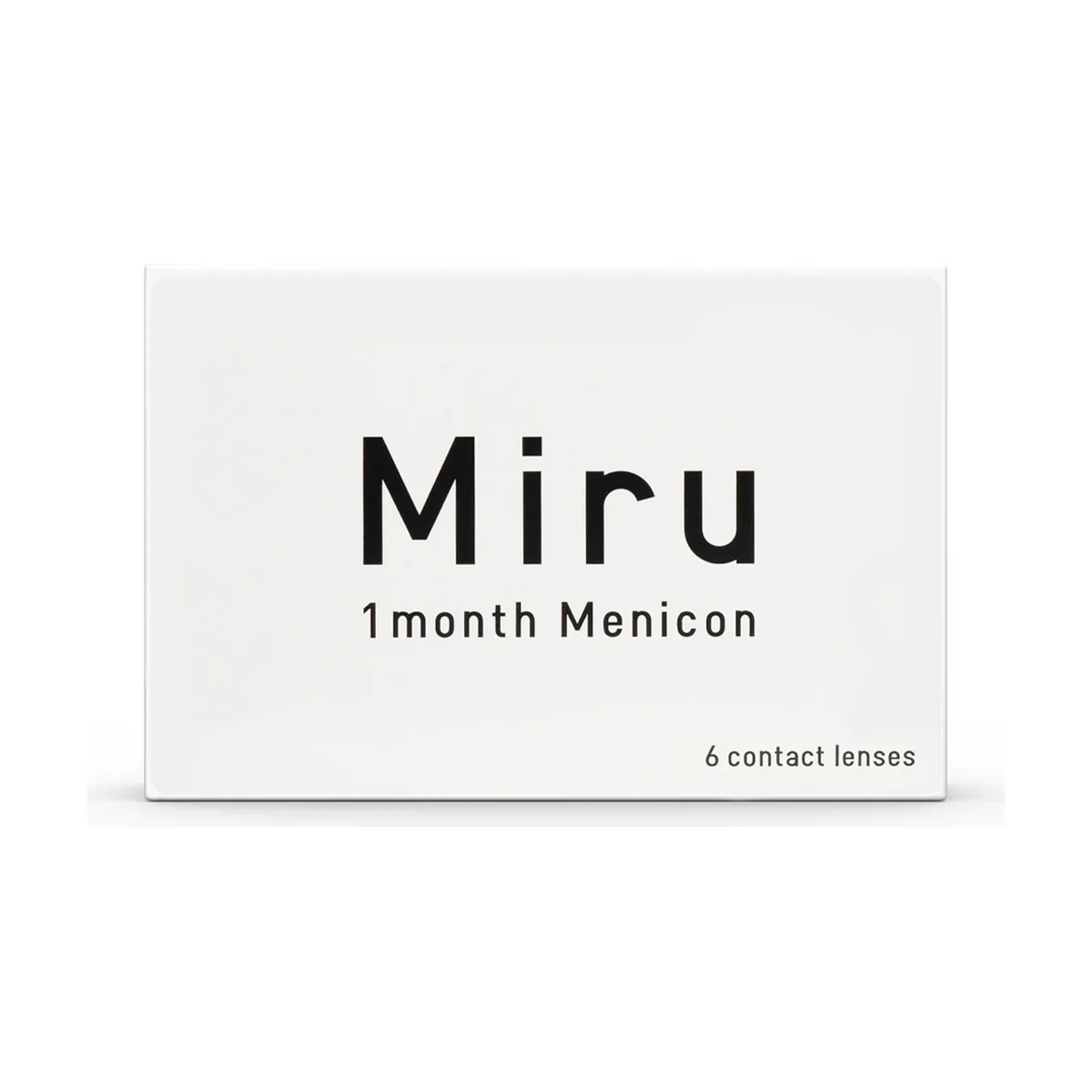 Menicon Miru 1month Monthly Contact Lenses - 6 Lens Pack