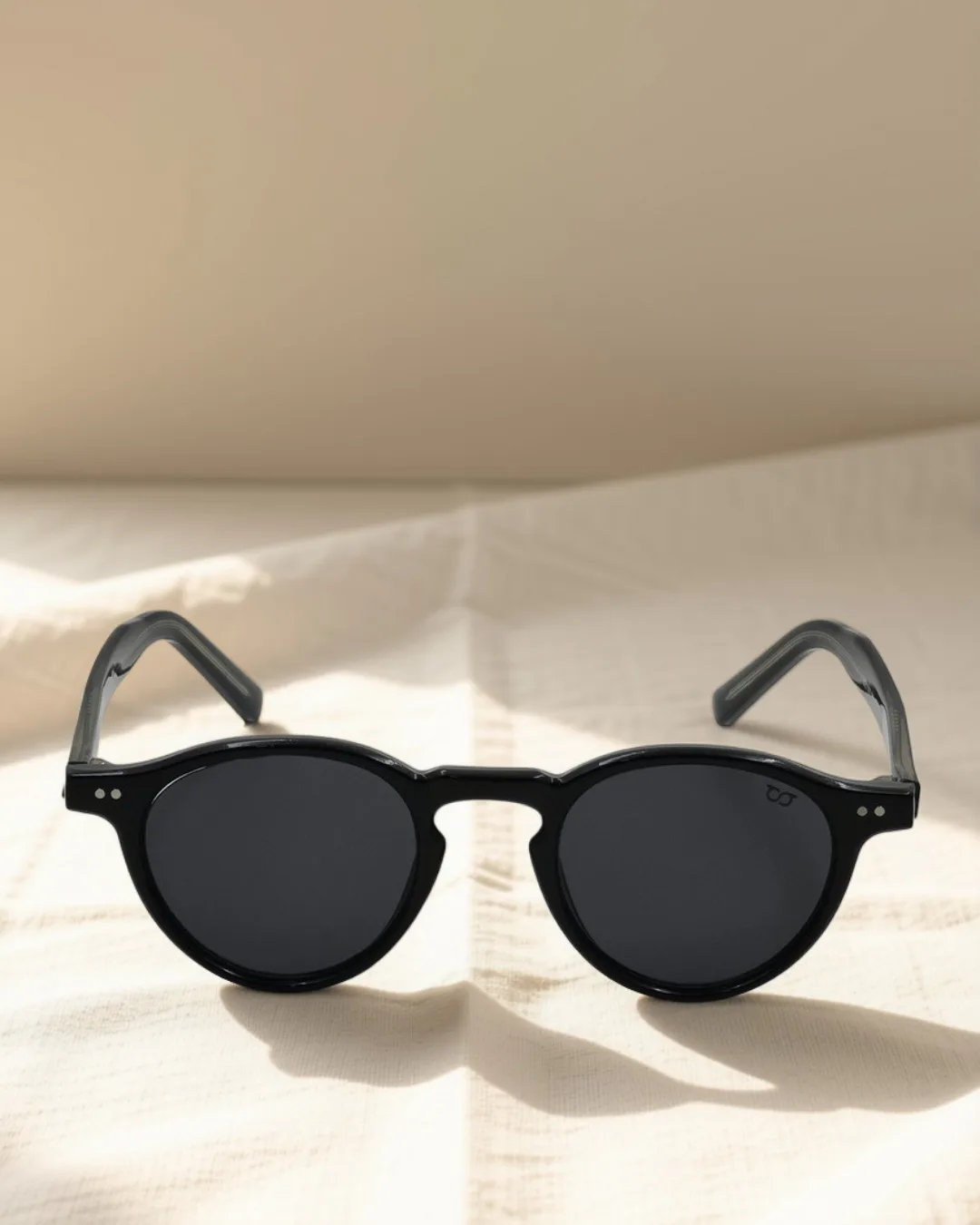 Eclipse Round Acetate Sunglasses view 3