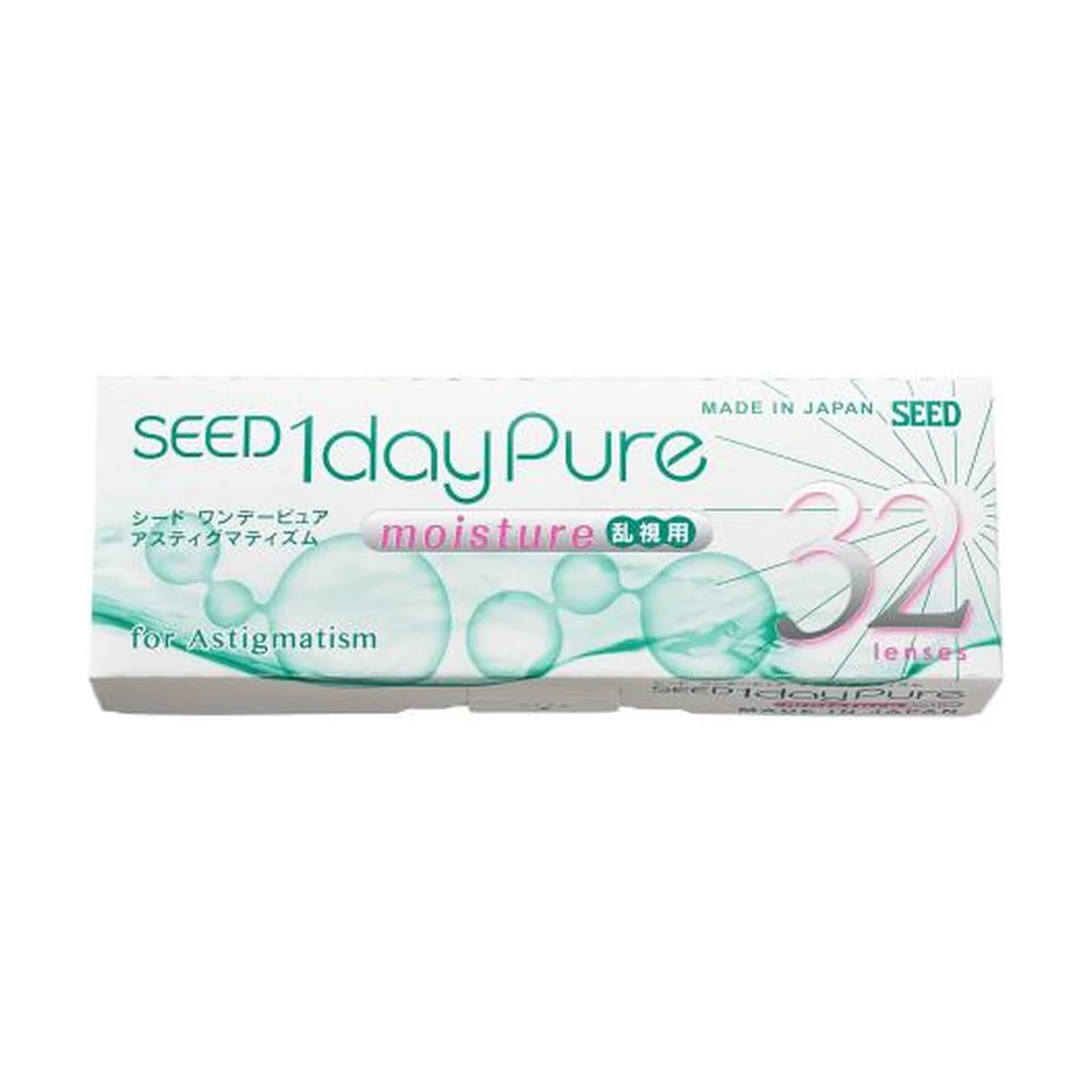 SEED 1dayPure Moisture Astig Daily Toric Lenses - 32 Lens Pack