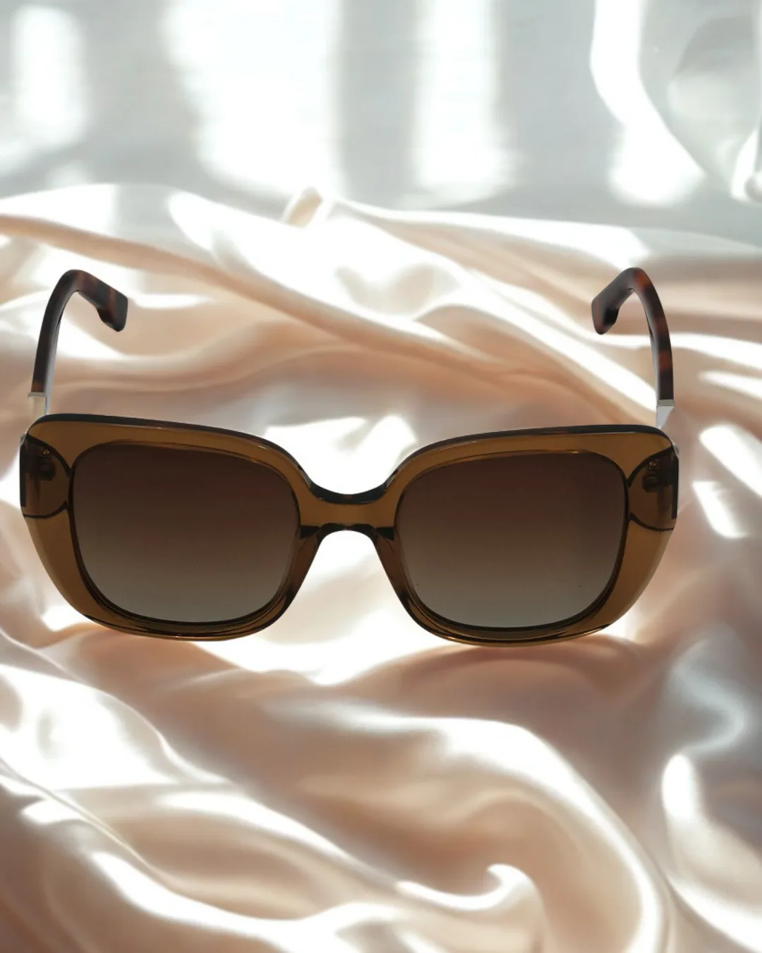 Honey Square Acetate Sunglasses view 3