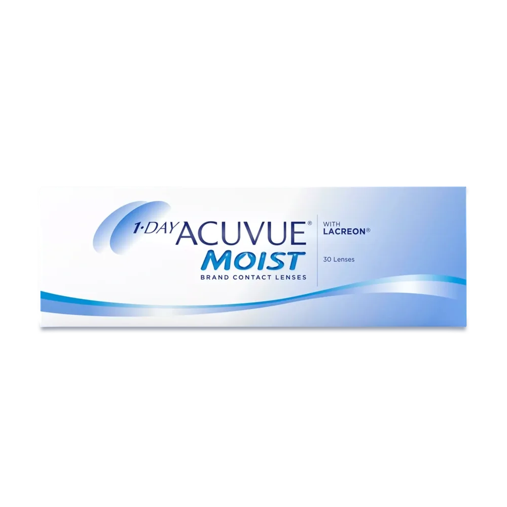 1-DAY ACUVUE® MOIST Daily Contact Lenses – 30 Lens Pack