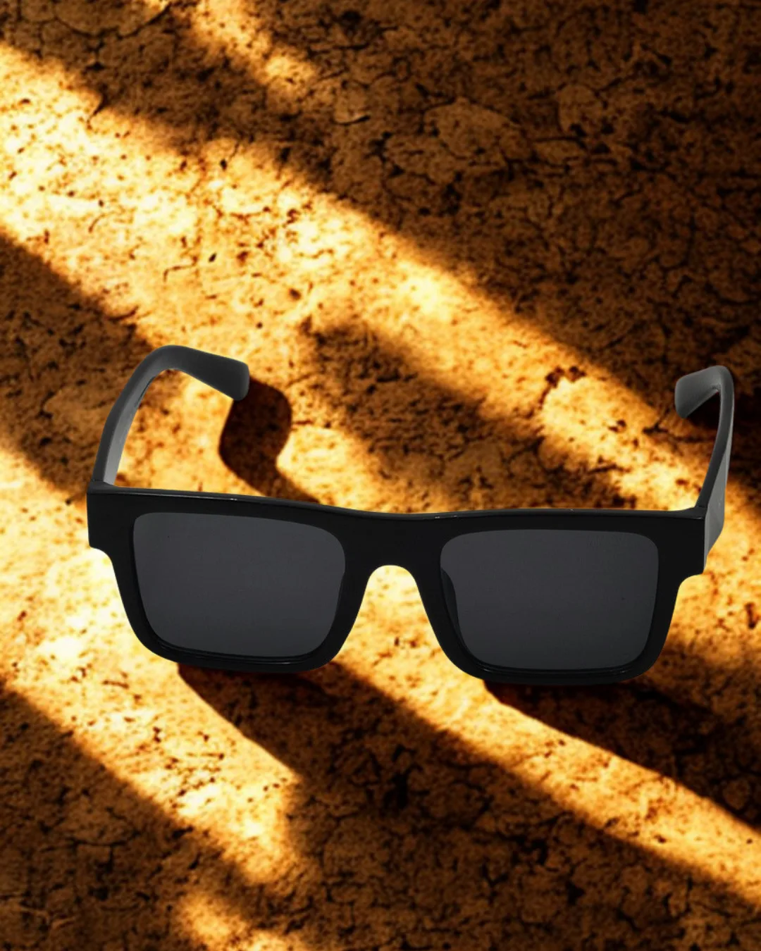 Stealth Square Acetate Sunglasses view 3