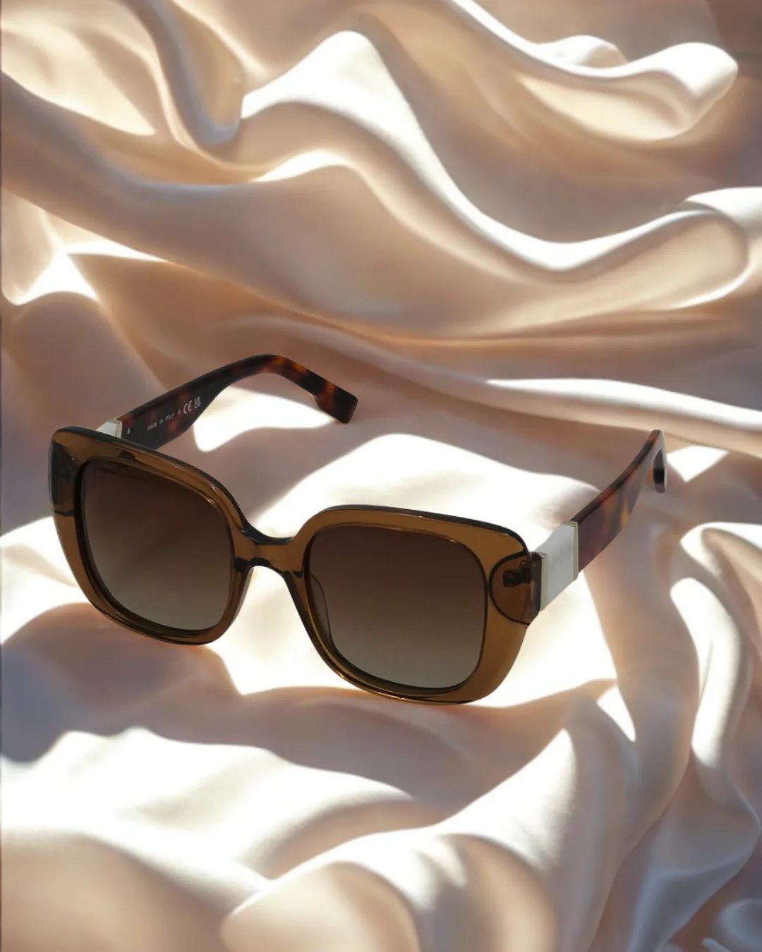 Honey Square Acetate Sunglasses view 2