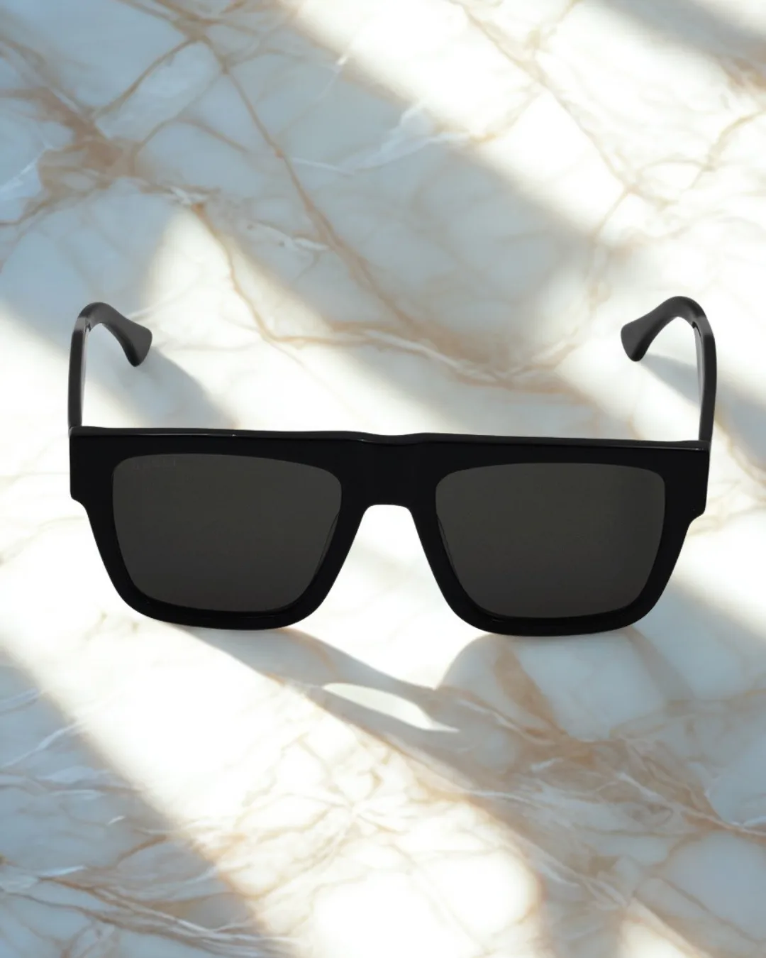 Obsidian Square Acetate Sunglasses view 3