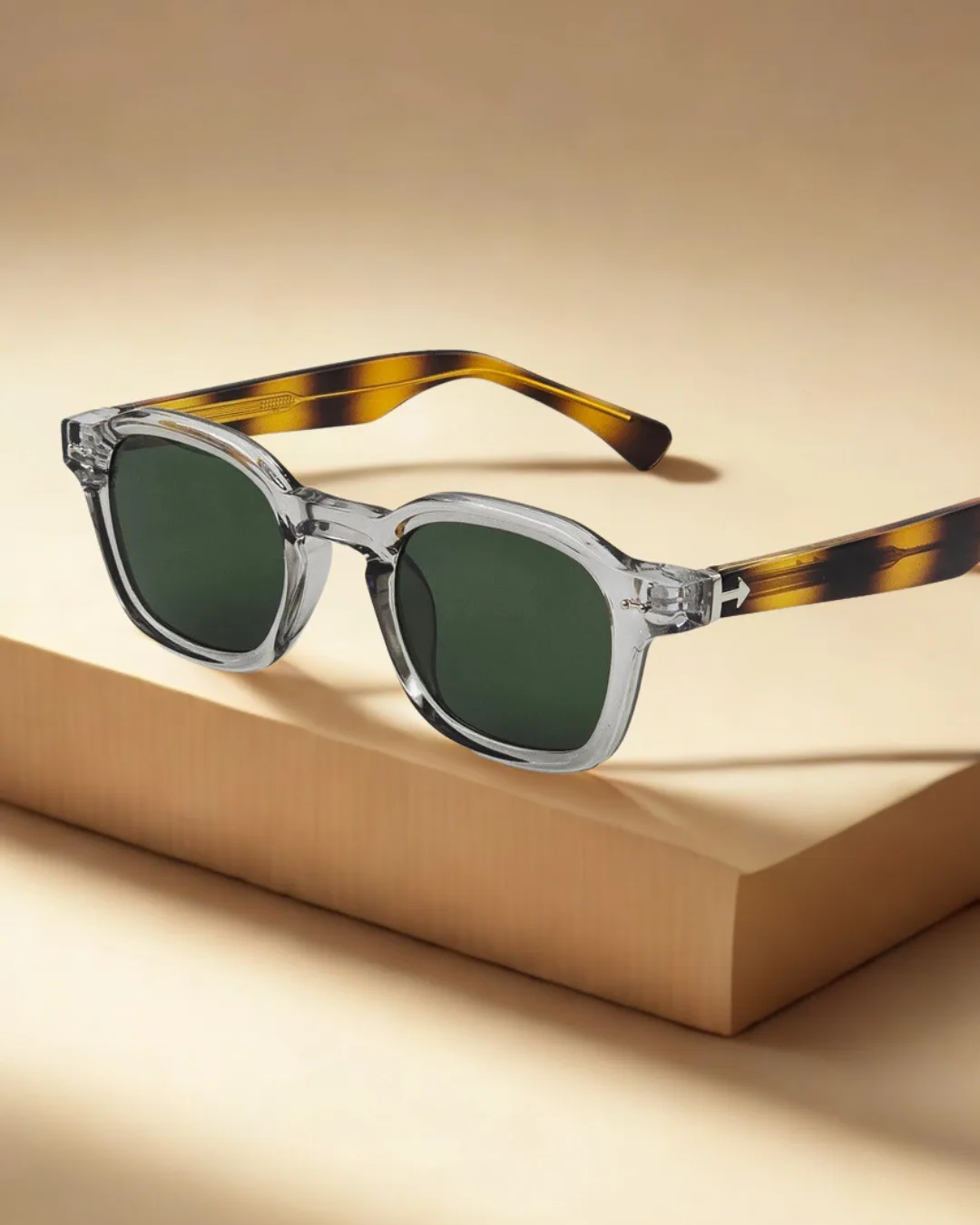 Trending Square Mixed Acetate Sunglasses – UV400 Protection