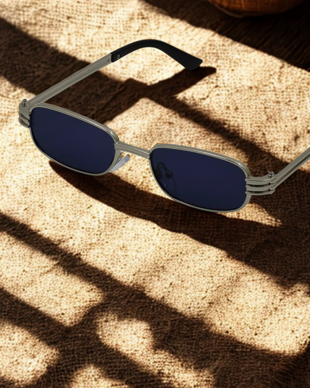Prodigy Flat-Brow Rectangle Sunglasses